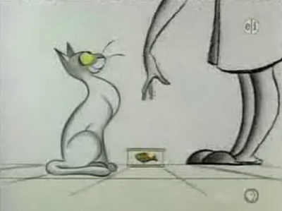 Прикольный мультфильм про голодного кота